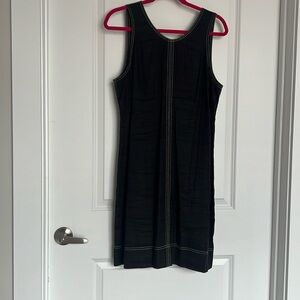 Tommy Bahama Size L Palm-A-Dora Sleeveless Sheath Dress in black